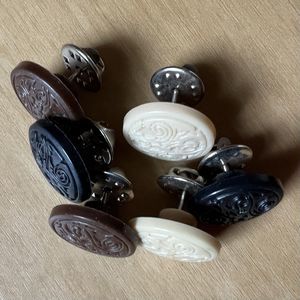 6 Adjustable Jeans Button Pins Removable Easy Size Adjusting Pants Buttons